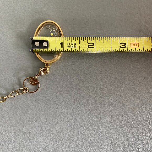 Origami Owl Gold Toggle Chain Oval Necklace Pendant - Picture 11 of 12